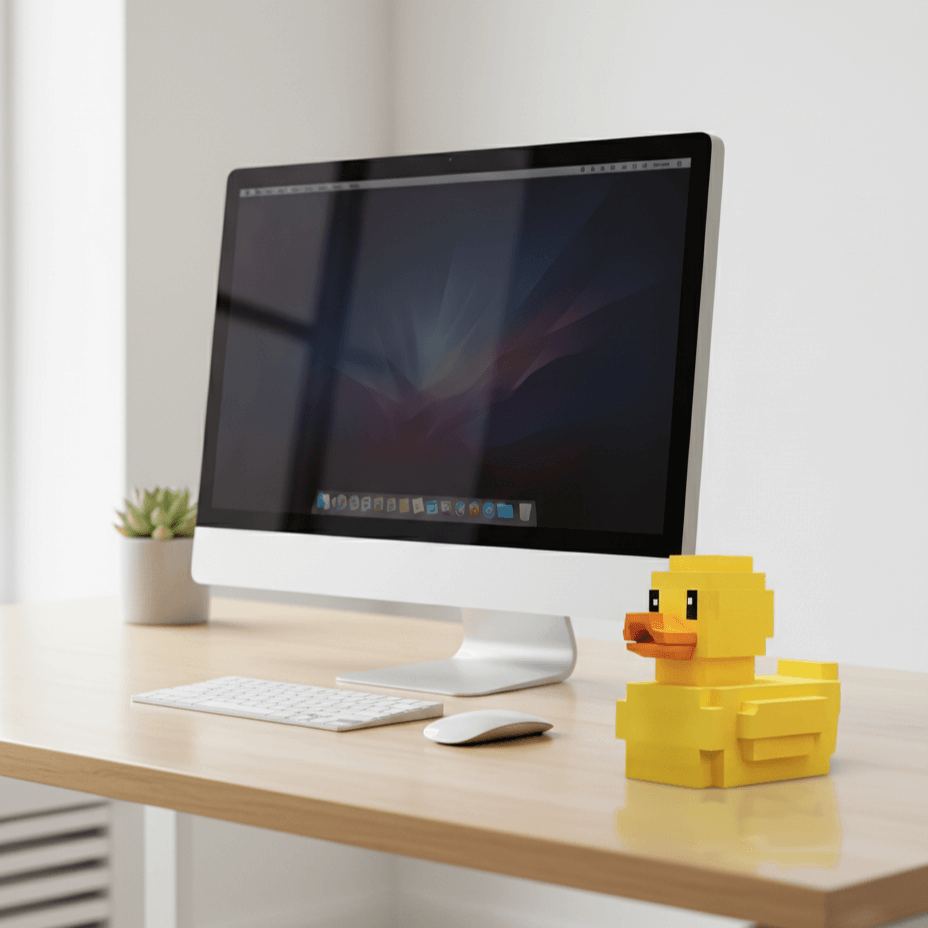 Team in office collaborating on laptops